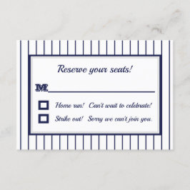 Svarsbrev för Pinstripe New York Inbjudningar