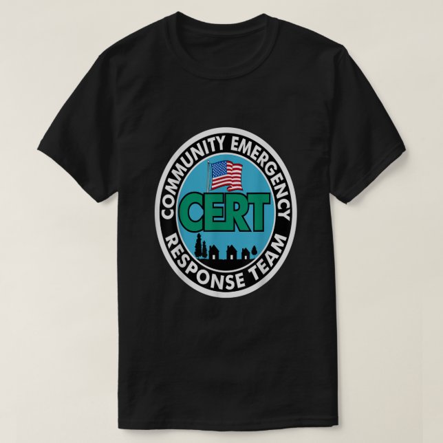 Svarsgrupp för CERT Community-Akutet, vit front T Shirt (Design framsida)