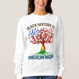Svarshistorien är Amerikansk historia Afican Roots T Shirt