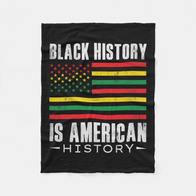 Svarshistorien är Amerikansk historia Bhm African  Fleecefilt (Framsidan)
