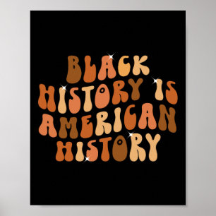 Svarshistorien är Amerikansk historia Bhm African Poster