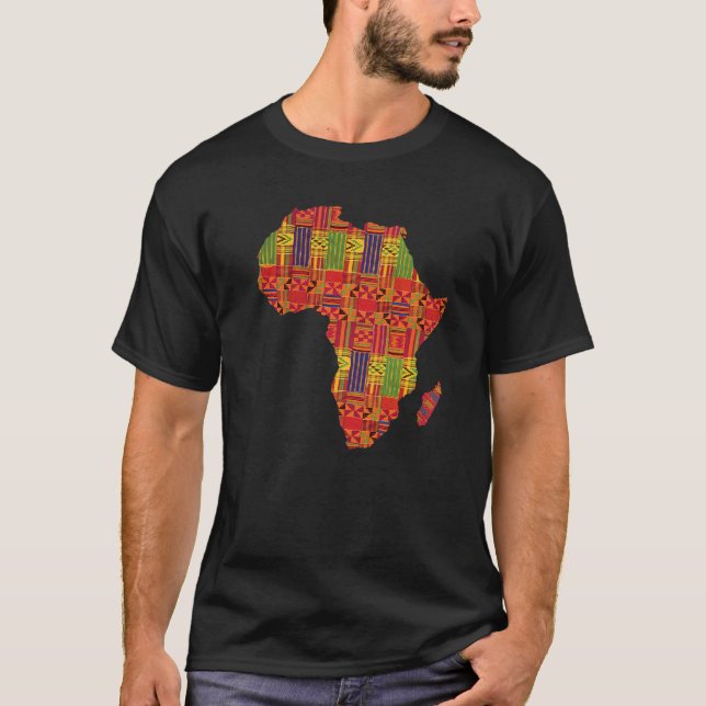 Svarshistorien om Pridet Karta i Afrika vid kärlek T Shirt (Framsida)