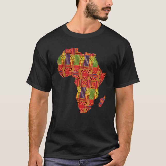 Svarshistorien om Pridet Karta i Afrika vid kärlek T Shirt (Framsida)