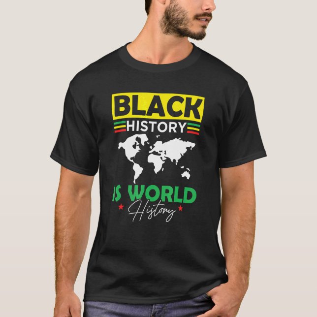 Svarshistoriken är Afrikan för världshistorik T Shirt (Framsida)