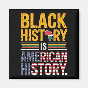 Svarshistoriken är Amerikansk historia Afro Motiva Magnet