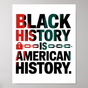 Svarshistoriken är Amerikansk historia-amerikansk Poster