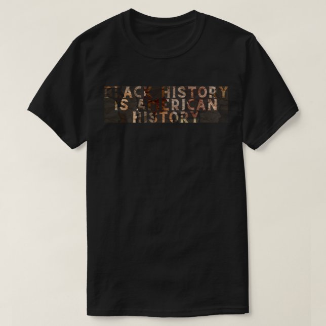 Svarshistoriken är Amerikansk historia BHM T-Shirt (Design framsida)