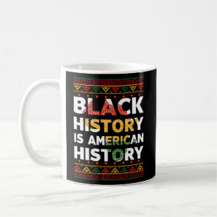 Svarshistoriken är Amerikansk historia Black Histo Kaffemugg