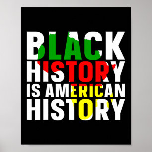 Svarshistoriken är Amerikansk historia Black Histo Poster