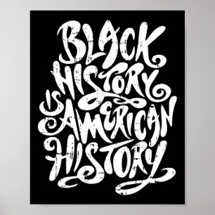 Svarshistoriken är Amerikansk historia Black Histo Poster