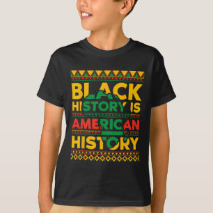 Svarshistoriken är Amerikansk historia Black Histo T Shirt