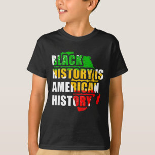 Svarshistoriken är Amerikansk historia Black Histo T Shirt