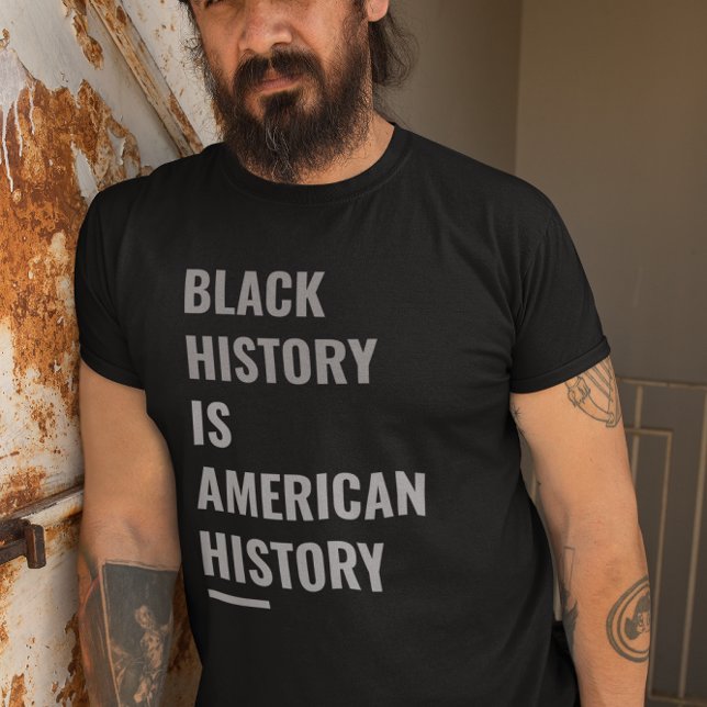 Svarshistoriken är Amerikansk historia - djärvt På T Shirt (Skapare uppladdad)