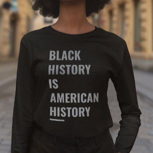 Svarshistoriken är Amerikansk historia - Långärmad T Shirt