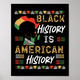 Svarshistoriken är Amerikansk historia Pride Black Poster