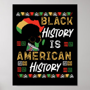 Svarshistoriken är Amerikansk historia Pride Black Poster
