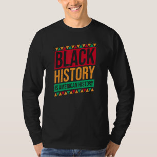 Svarshistoriken är Amerikansk historia Retro Black T Shirt