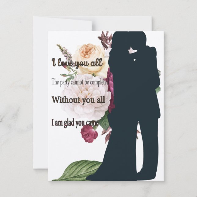 Svarskort är jag glad att du kom OSA kort (Framsida)