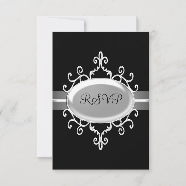 Svarskort Black Silver Jewel OSA Kort (Framsida)