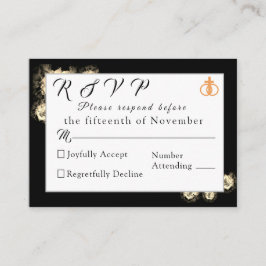 Svarskort elegant Ro katolskt Bröllop Tilläggskort