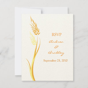 Svarskort för anpassade Bröllop höst OSA Kort