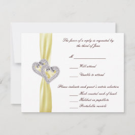 Svarskort för anpassningsbar Lemon Hearts OSA Kort