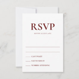 Svarskort för Art Deco-accenter i Bröllop Inbjudningar