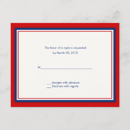 Svarskort för basebollbrölloppsinbjudan OSA kort