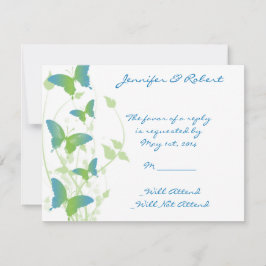 Svarskort för blått och Grönt-blått blått och fjär OSA Kort