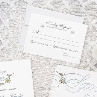 Svarskort för blommigt Love birds OSA Kort