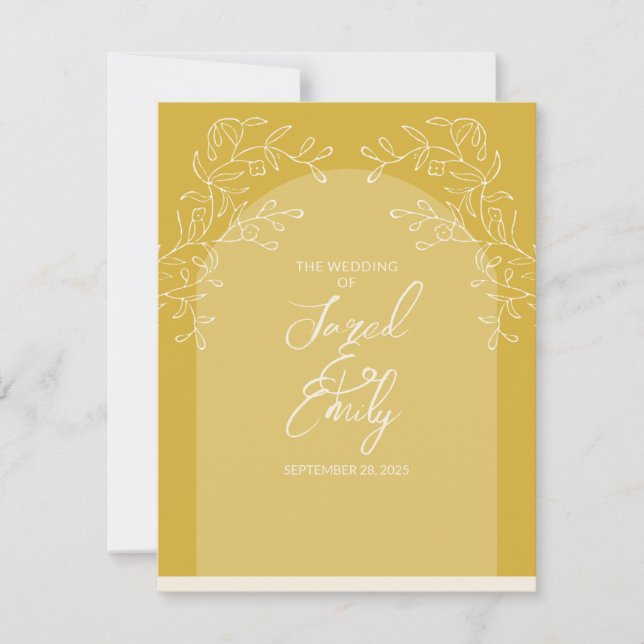 Svarskort för bröllop OSA (Framsida)