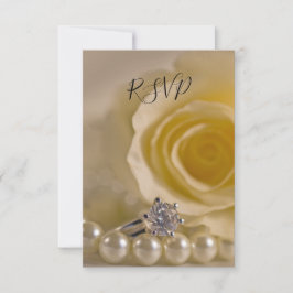 Svarskort för Bröllop OSA i Pearls Ring Kort