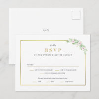 Svarskort för bröllop RSVP - Praktfull Union