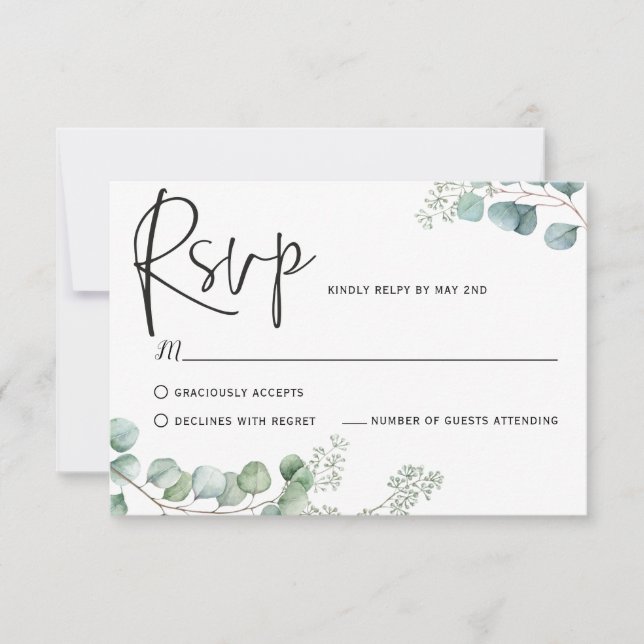 Svarskort för eukalyptus OSA kort (Framsida)