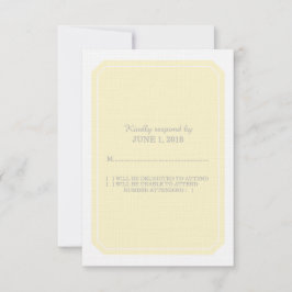 Svarskort för gult Elegant OSA Kort