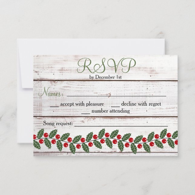 Svarskort för helgdag Charm-vinter/jul OSA Kort (Framsida)