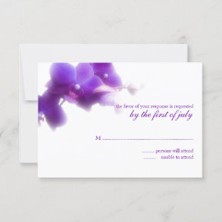 Svarskort för lila Orchid OSA Kort