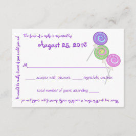 Svarskort för meddelandetext i Candy Treasures OSA Kort