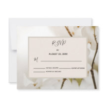 Svarskort för mjuk Blommigt Bröllop OSA