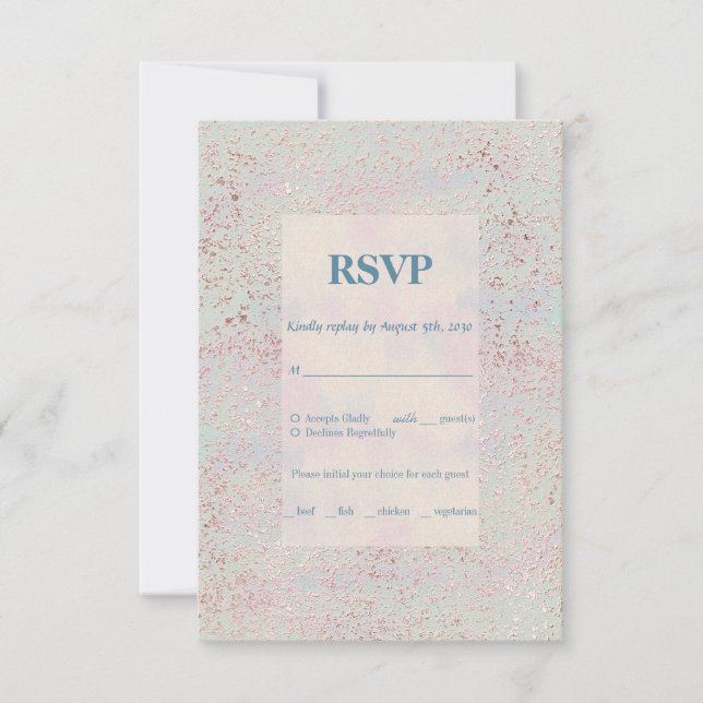 Svarskort för moderna kopparaccenter i anpassnings OSA kort (Framsida)