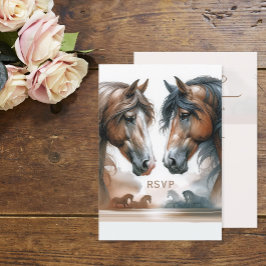 Svarskort för OSA av speciella Bröllop Lodrät- Kort