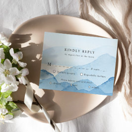 Svarskort för OSA i det blå bergsområdet liggande  Kort