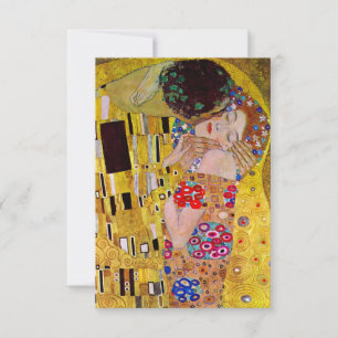 Svarskort för osa; Kiss av Gustav Klimt OSA Kort