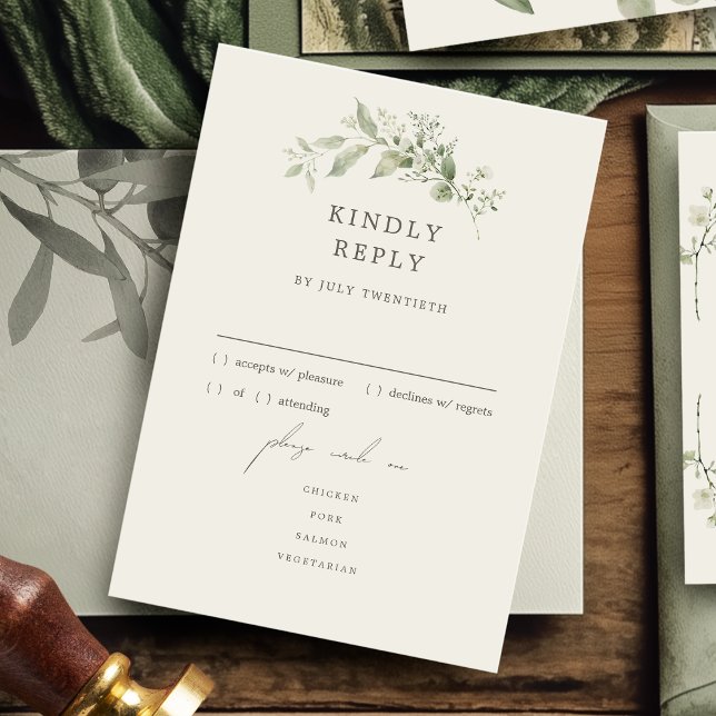 Svarskort för OSA på menyn Elegant i Botanical Brö (Skapare uppladdad)