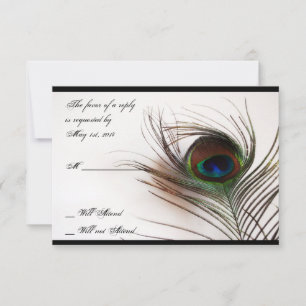 Svarskort för peacock Feather Glamor OSA Kort