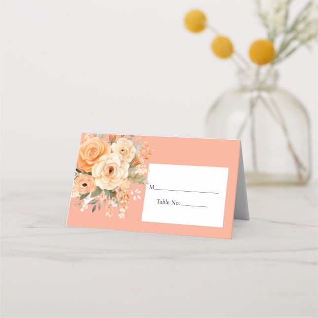 Svarskort för periodkort, gäst Bord nr. Placeringskort (Framsida)