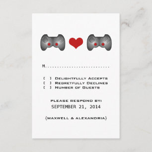 Svarskort för Red Cute Gamer OSA Kort