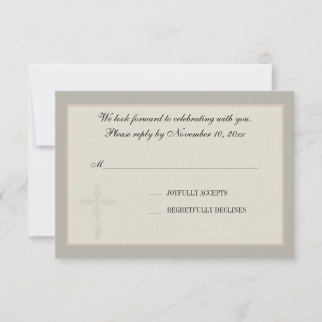 Svarskort för Religiösa i Kor Inbjudningar (Framsida)