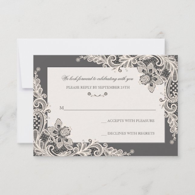 Svarskort för Romantik i kretskort Inbjudningar (Framsida)