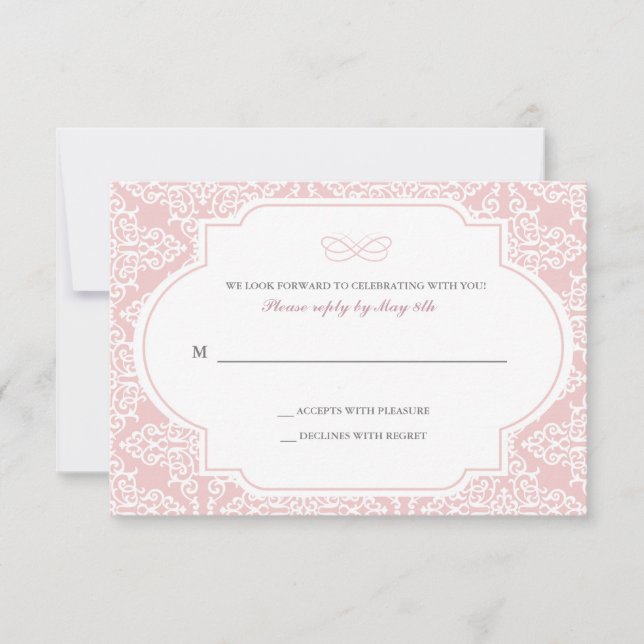 Svarskort för sann kärlek inbjudningar (Framsida)